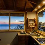 샬레 Panoramic Sea View Cosy Sicilian House With Garden *